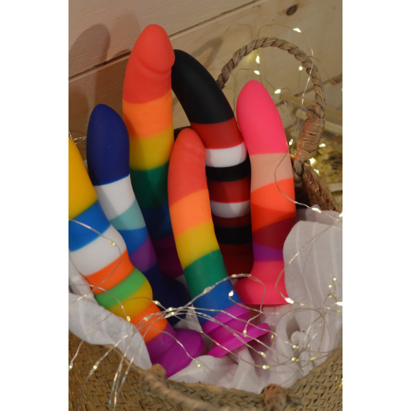 Gode ventouse 6 couleurs rose 